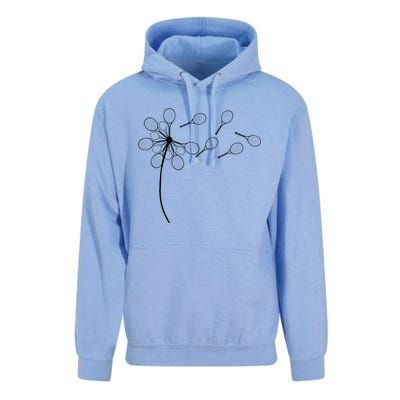 Dandelion Tennis Racket Unisex Surf Hoodie