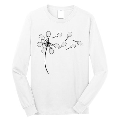 Dandelion Tennis Racket Long Sleeve Shirt