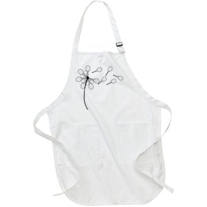 Dandelion Tennis Racket Full-Length Apron With Pockets