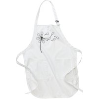 Dandelion Tennis Racket Full-Length Apron With Pockets