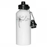 Dandelion Tennis Racket Aluminum Water Bottle