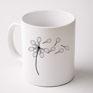 Dandelion Tennis Racket Coffee Mug