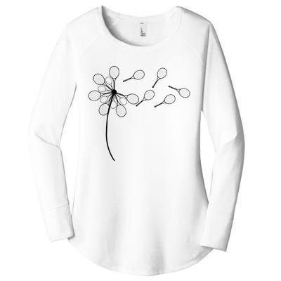 Dandelion Tennis Racket Women's Perfect Tri Tunic Long Sleeve Shirt