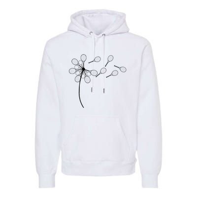 Dandelion Tennis Racket Premium Hoodie