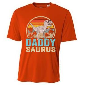 Daddysaurus T Rex Dinosaur Saurus Family Matching Gift Cooling Performance Crew T-Shirt