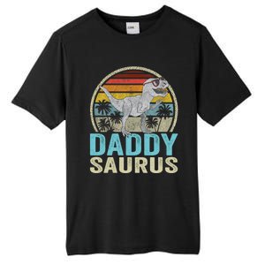 Daddysaurus T Rex Dinosaur Saurus Family Matching Gift Tall Fusion ChromaSoft Performance T-Shirt