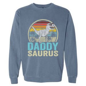 Daddysaurus T Rex Dinosaur Saurus Family Matching Gift Garment-Dyed Sweatshirt