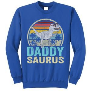 Daddysaurus T Rex Dinosaur Saurus Family Matching Gift Sweatshirt