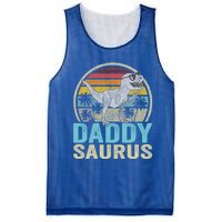 Daddysaurus T Rex Dinosaur Saurus Family Matching Gift Mesh Reversible Basketball Jersey Tank