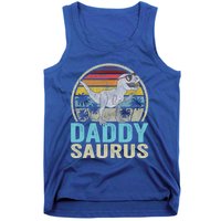 Daddysaurus T Rex Dinosaur Saurus Family Matching Gift Tank Top