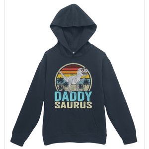 Daddysaurus T Rex Dinosaur Saurus Family Matching Gift Urban Pullover Hoodie