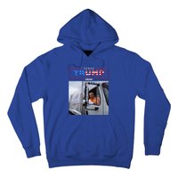 Donald Trump Rides In Garbage Truck Garbage Trump Hoodie