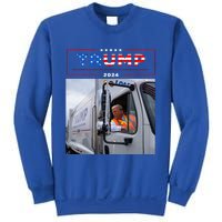 Donald Trump Rides In Garbage Truck Garbage Trump Sweatshirt