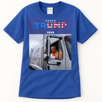 Donald Trump Rides In Garbage Truck Garbage Trump Tall T-Shirt