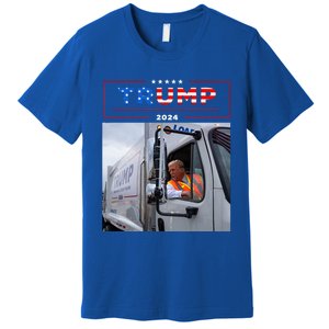 Donald Trump Rides In Garbage Truck Garbage Trump Premium T-Shirt