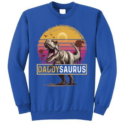 Daddysaurus T Rex Dinosaur Dad Saurus Family Matching Gift Sweatshirt