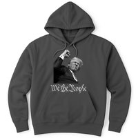 Donald Trump Raising Fist We The People Hoodie