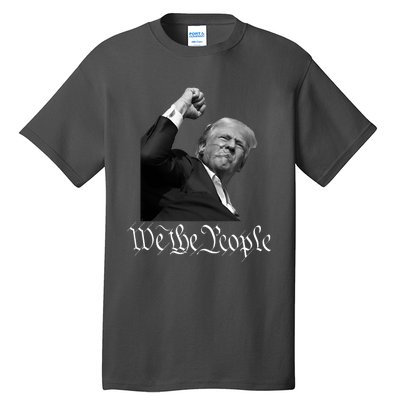 Donald Trump Raising Fist We The People Tall T-Shirt