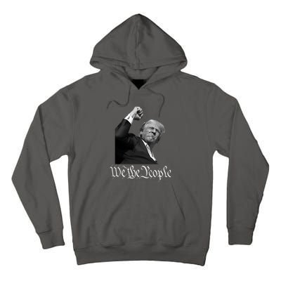 Donald Trump Raising Fist We The People Tall Hoodie