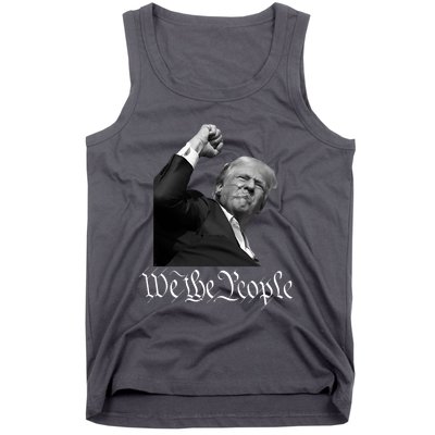 Donald Trump Raising Fist We The People Tank Top