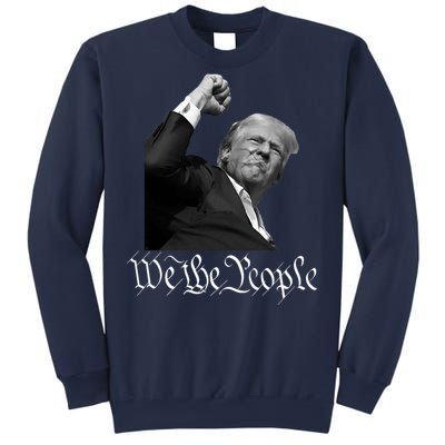 Donald Trump Raising Fist We The People Sweatshirt