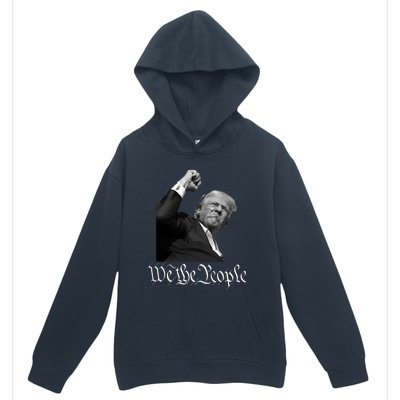 Donald Trump Raising Fist We The People Urban Pullover Hoodie