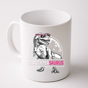 Daughtersaurus T Rex Dinosaur Funny Daughter Saurus Family Coffee Mug