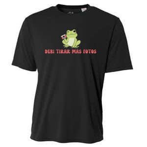 Debi Tirar Retro Mas Fotos Album Frog Lover Design Cooling Performance Crew T-Shirt