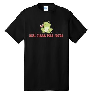 Debi Tirar Retro Mas Fotos Album Frog Lover Design Tall T-Shirt