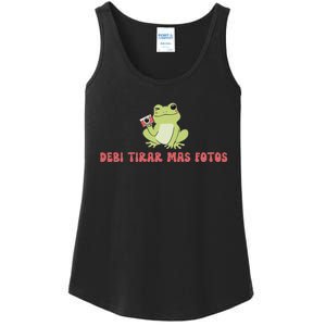 Debi Tirar Retro Mas Fotos Album Frog Lover Design Ladies Essential Tank