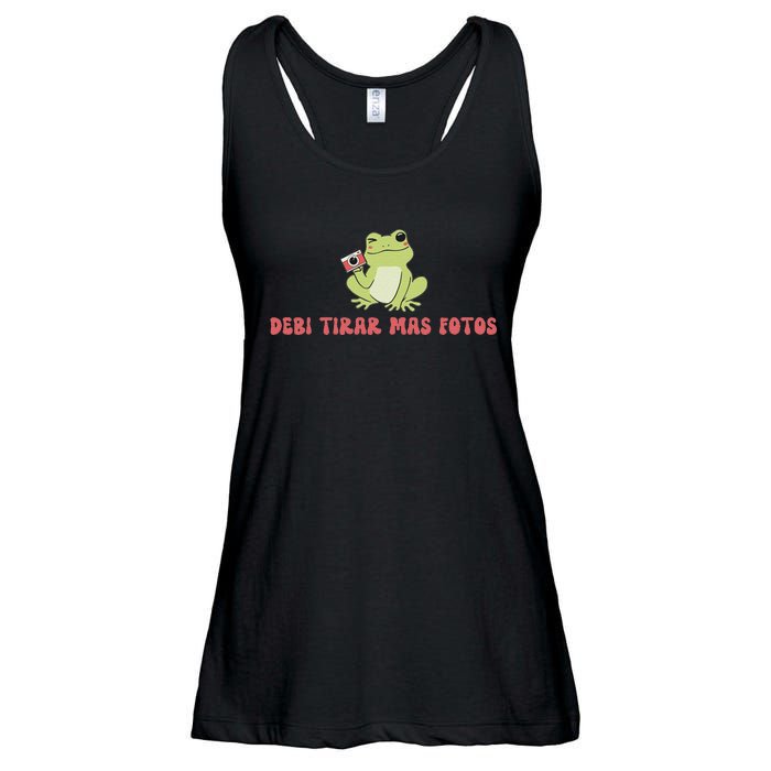 Debi Tirar Retro Mas Fotos Album Frog Lover Design Ladies Essential Flowy Tank