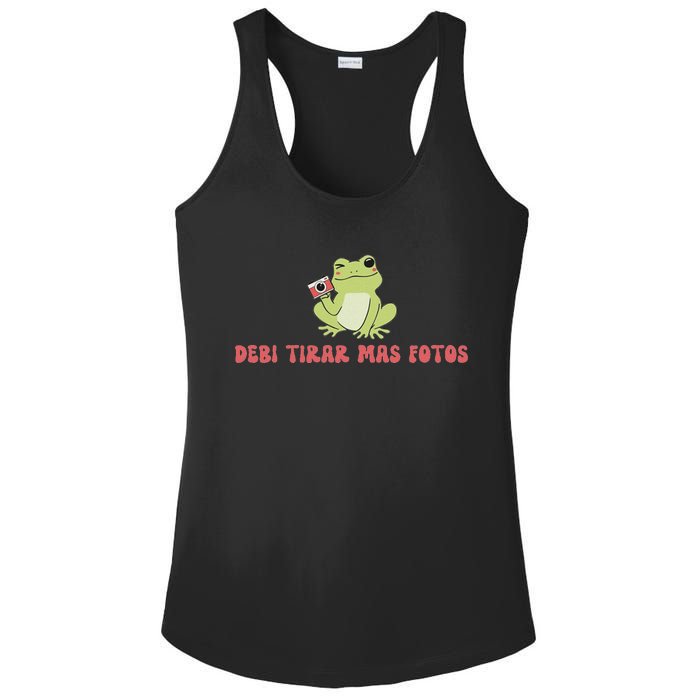 Debi Tirar Retro Mas Fotos Album Frog Lover Design Ladies PosiCharge Competitor Racerback Tank