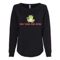 Debi Tirar Retro Mas Fotos Album Frog Lover Design Womens California Wash Sweatshirt