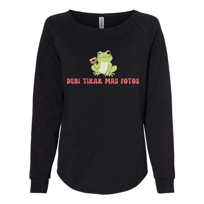 Debi Tirar Retro Mas Fotos Album Frog Lover Design Womens California Wash Sweatshirt