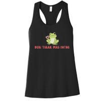 Debi Tirar Retro Mas Fotos Album Frog Lover Design Women's Racerback Tank