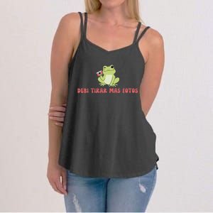 Debi Tirar Retro Mas Fotos Album Frog Lover Design Women's Strappy Tank