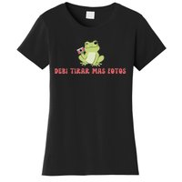 Debi Tirar Retro Mas Fotos Album Frog Lover Design Women's T-Shirt