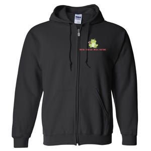 Debi Tirar Retro Mas Fotos Album Frog Lover Design Full Zip Hoodie