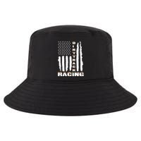 Dirt Track Racing American Flag Funny Mud Design Cool Comfort Performance Bucket Hat