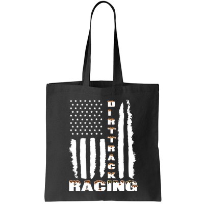 Dirt Track Racing American Flag Funny Mud Design Bag