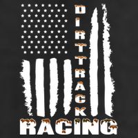 Dirt Track Racing American Flag Funny Mud Design 25L Jumbo Tote