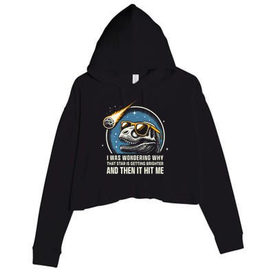 Dinosaur T Rex Novelty Funny Dinosaur Crop Fleece Hoodie