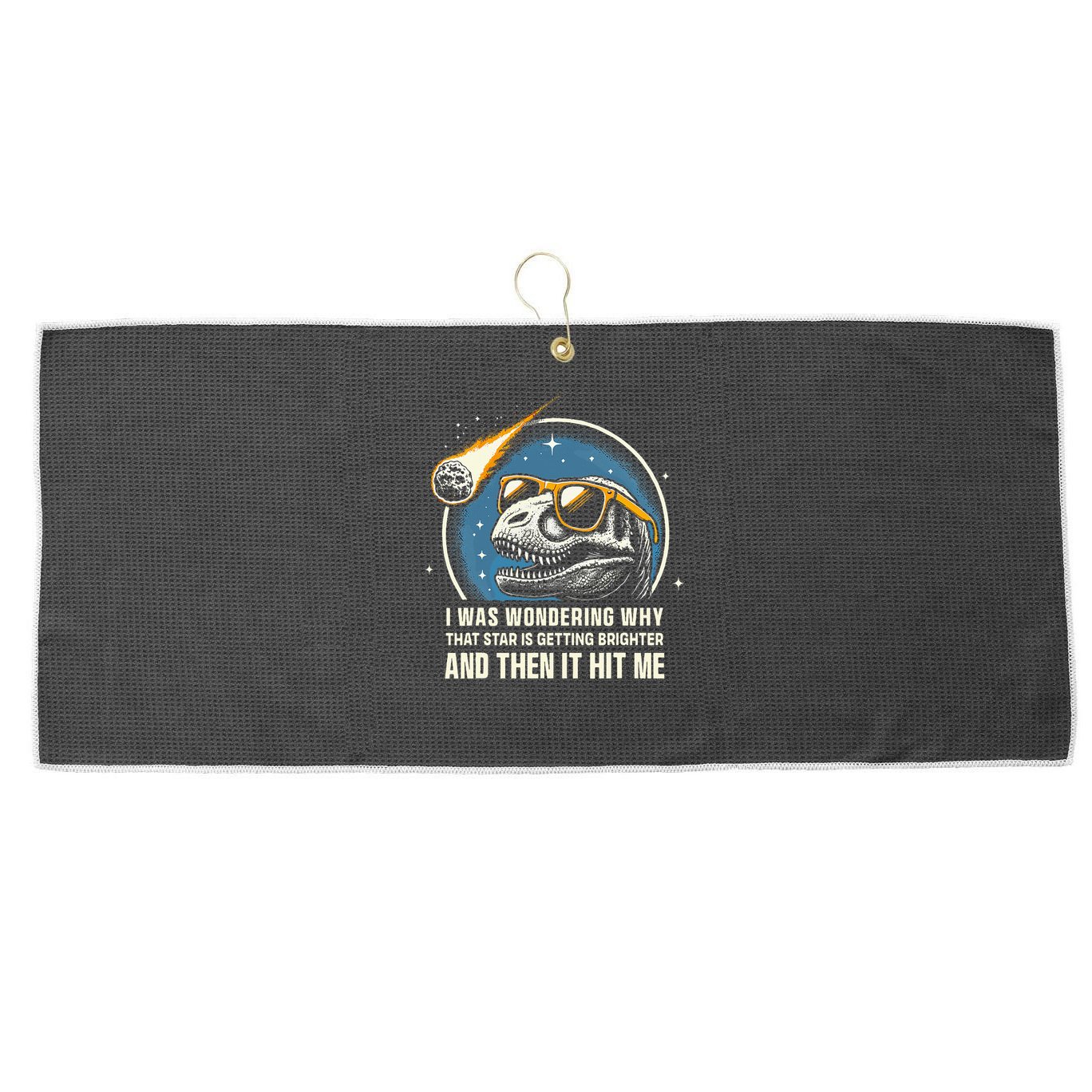 Dinosaur T Rex Novelty Funny Dinosaur Large Microfiber Waffle Golf Towel
