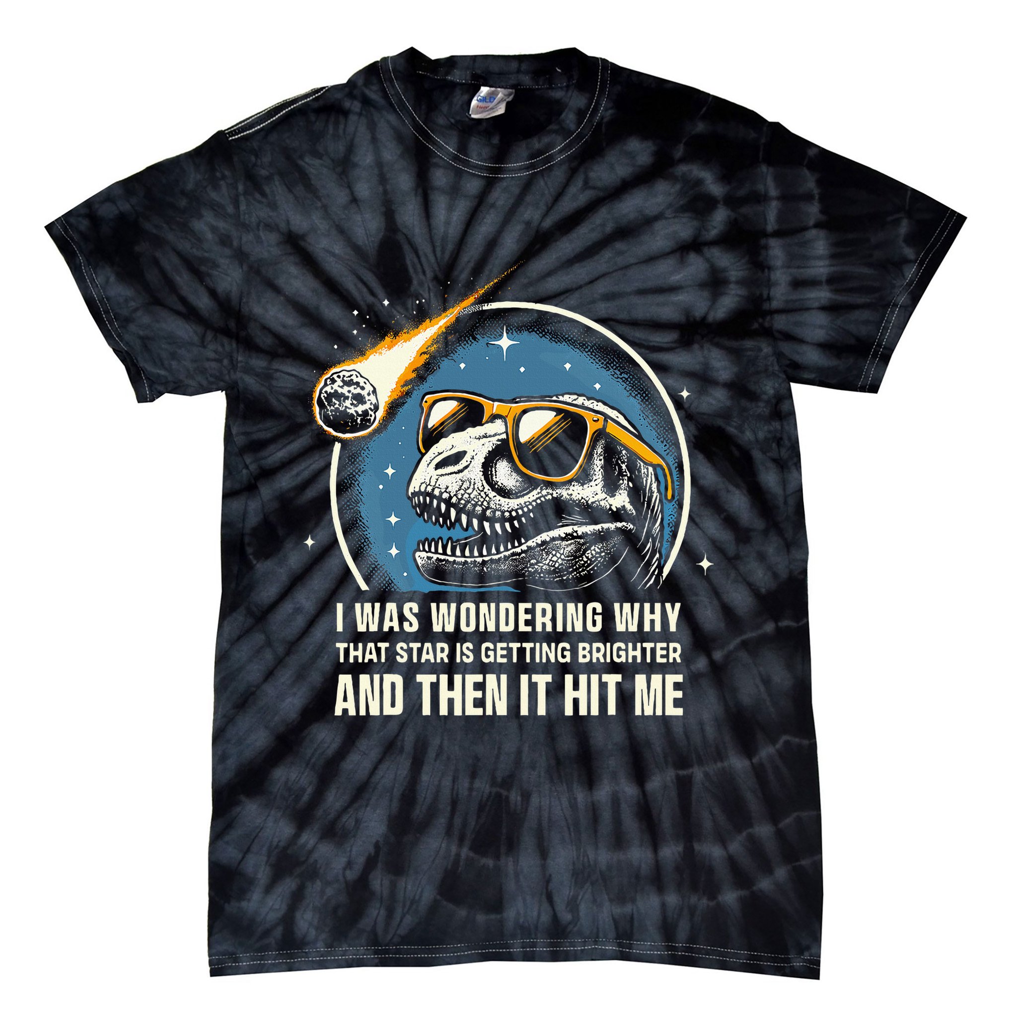 Dinosaur T Rex Novelty Funny Dinosaur Tie-Dye T-Shirt