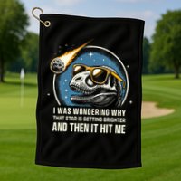 Dinosaur T Rex Novelty Funny Dinosaur Golf Towel