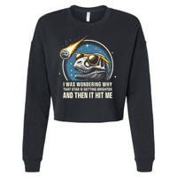 Dinosaur T Rex Novelty Funny Dinosaur Cropped Pullover Crew