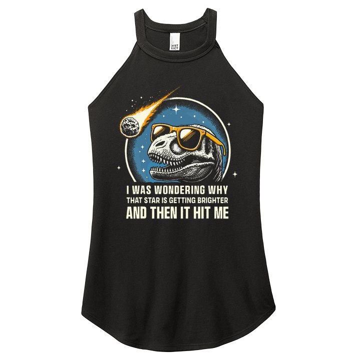Dinosaur T Rex Novelty Funny Dinosaur Women's Perfect Tri Rocker Tank