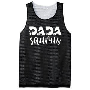 Dadasaurus T rex Dinosaur Funny Dada Saurus Mother's Family Mesh Reversible Basketball Jersey Tank