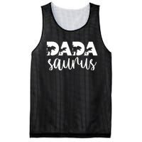 Dadasaurus T rex Dinosaur Funny Dada Saurus Mother's Family Mesh Reversible Basketball Jersey Tank