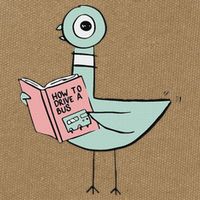 Driven To Read Pigeon Library Reading Books Cotton Canvas Backpack